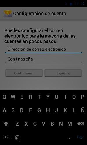 Configuracin correo en Android